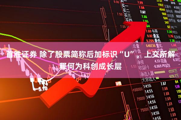 首胜证券 除了股票简称后加标识“U”，上交所解释何为科创成长层