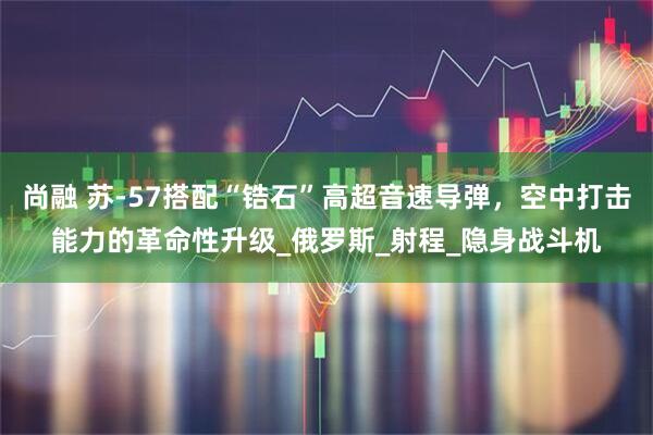 尚融 苏-57搭配“锆石”高超音速导弹，空中打击能力的革命性升级_俄罗斯_射程_隐身战斗机