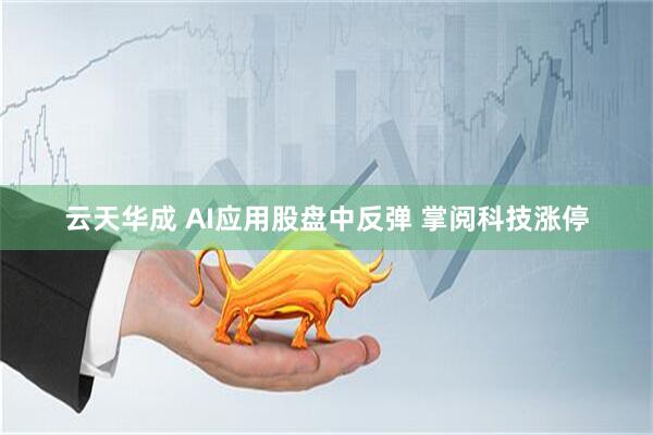 云天华成 AI应用股盘中反弹 掌阅科技涨停