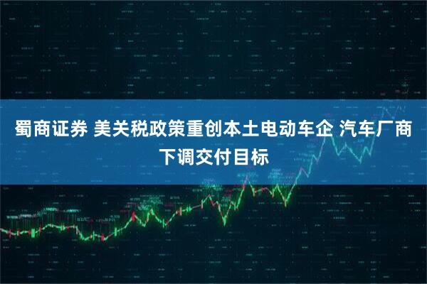 蜀商证券 美关税政策重创本土电动车企 汽车厂商下调交付目标